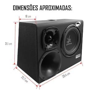 Caixa Amplificada Mini Trio Cxmt 300 Corzus 300W Rms
