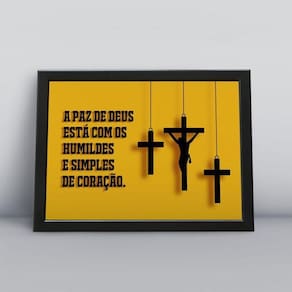 Quadros TAC Religião Cristã 068 - 20x30cm - MDF - Colorido