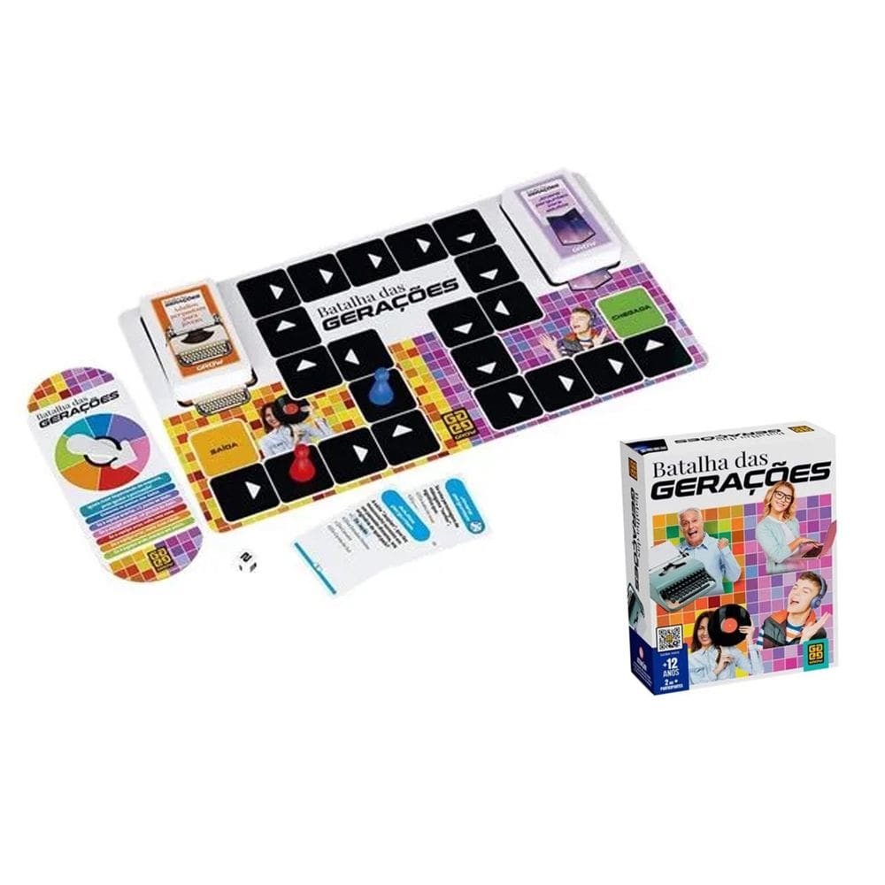 Jogo de Tabueliro Batalha das Gerações - Grow