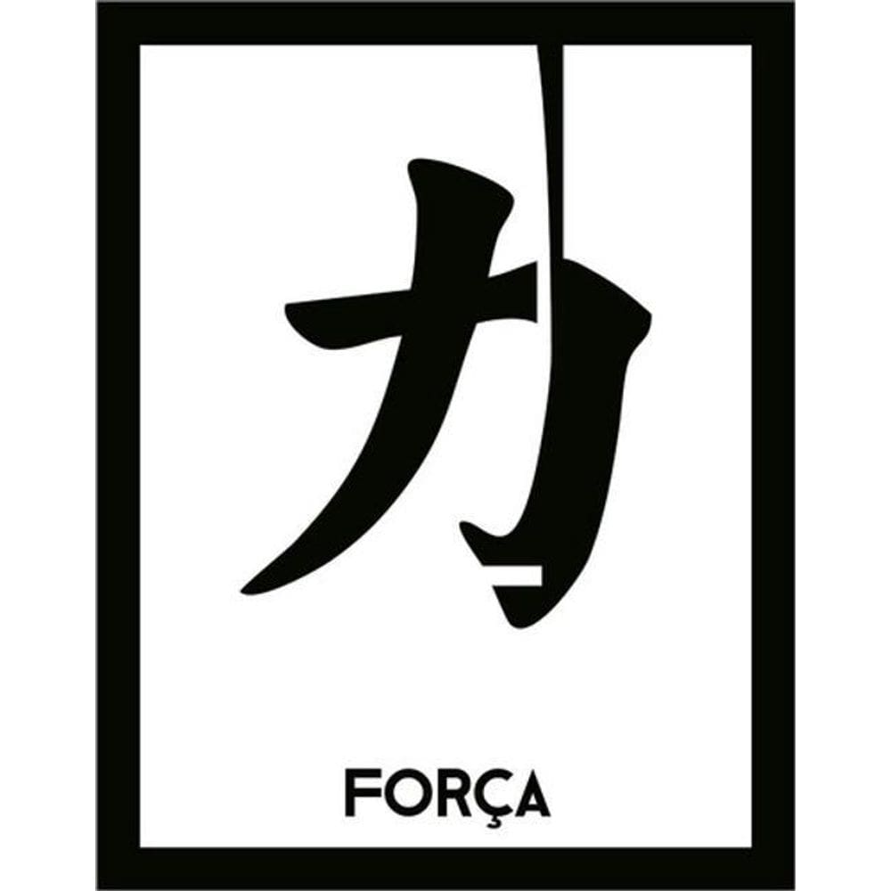 Kit 5 Placas Kanji Força 36X46