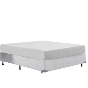 Lençol Avulso Com Elástico Cama Casal 400 Fios Branco