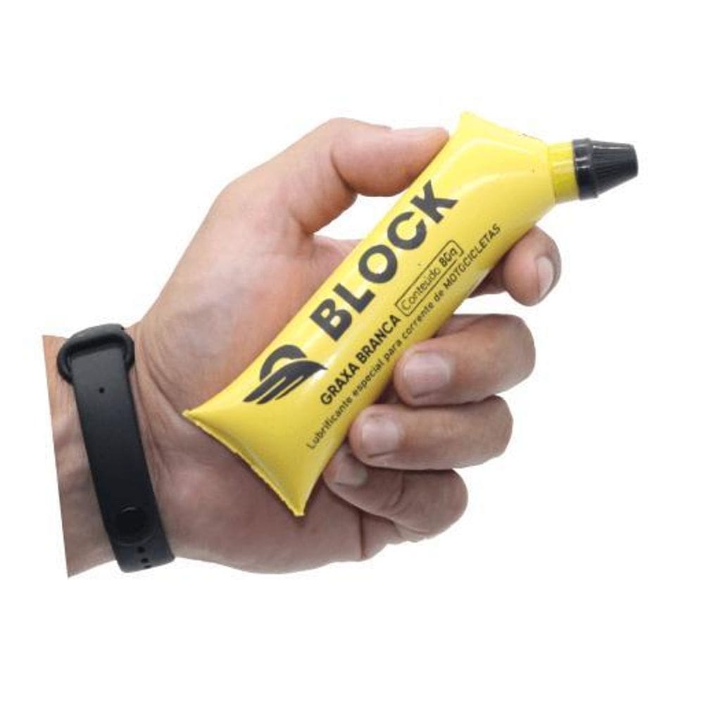 Kit 3 Graxa Branca Lubrificante Corrente Motos Relação Coroa