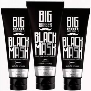 Kit 3X Removedor De Cravos Limpa Poros Black Mask Big Barber