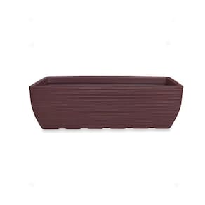 Vaso De Planta Jardineira Em Polietileno 80X30 Chocolate