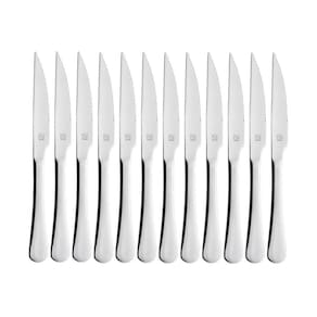 Kit 12 Facas Mesa Churrasco Hercules Olimpia Aço Inox