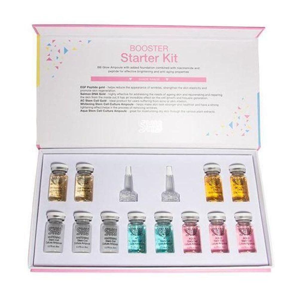 Kit 12 Frascos 8Ml Bb Glow Starter Pigmento E Serum Sky 012A