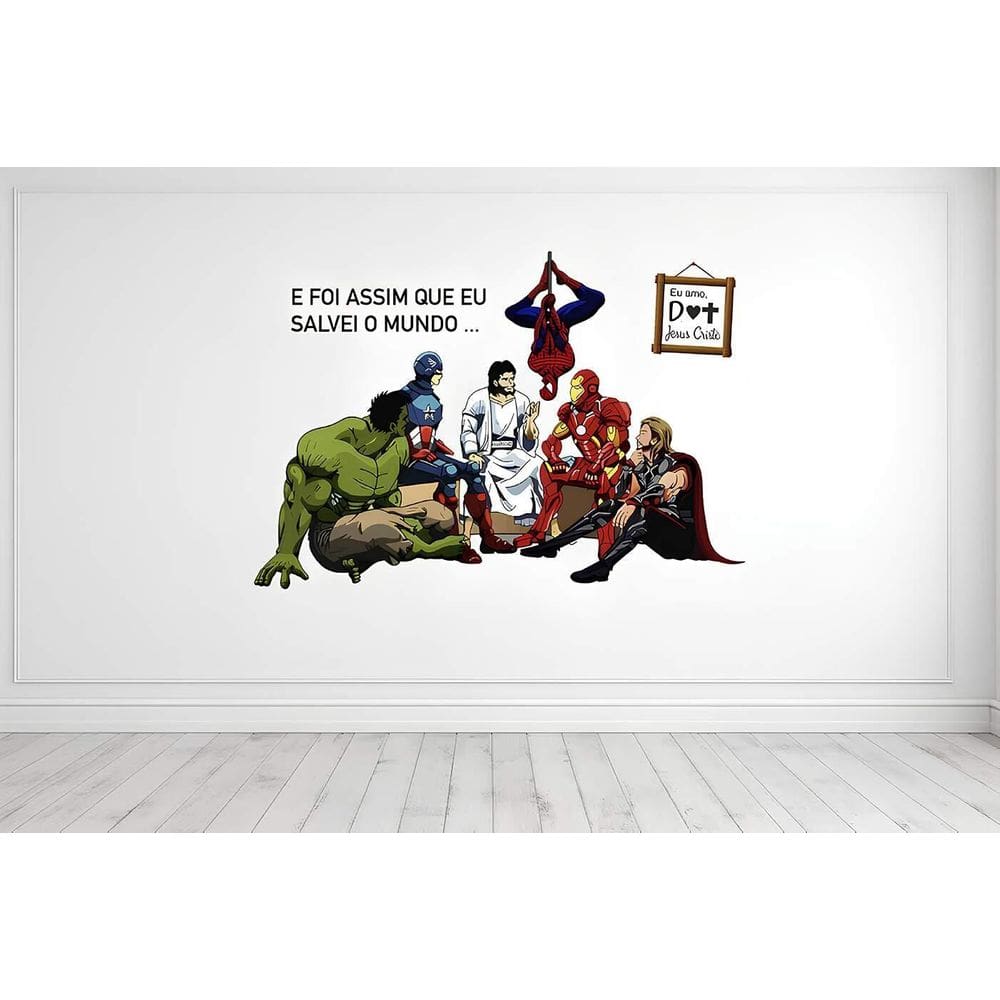 Adesivo De Parede Meu Grande Herói Mod03