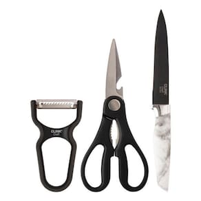 Conjunto de Cozinha Chef: Descascador, Tesoura e Faca