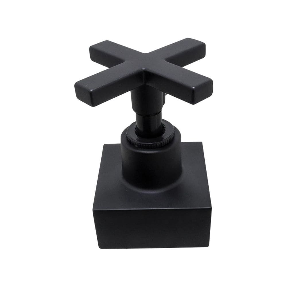 Acabamento Registro Quadrado Banheiro Padrão Deca Preto Luxo