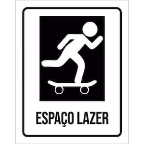 Kit 5 Placas Setor Espaço Lazer Skate 36X46