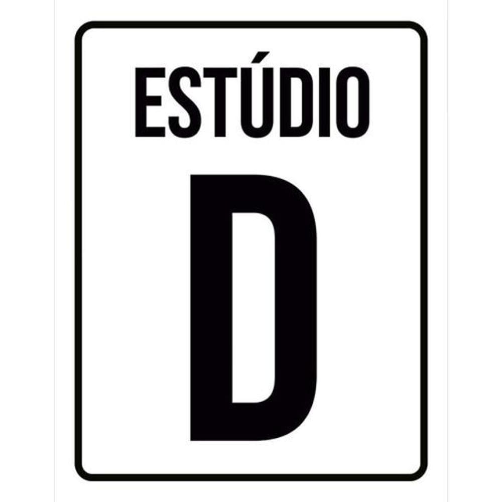 Kit 5 Placas Estúdio D Setor 36X46