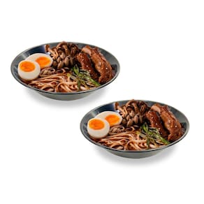 Kitc/2 Tigela Japonesa Para Lámen Lamenbati Preta 20X7Cm