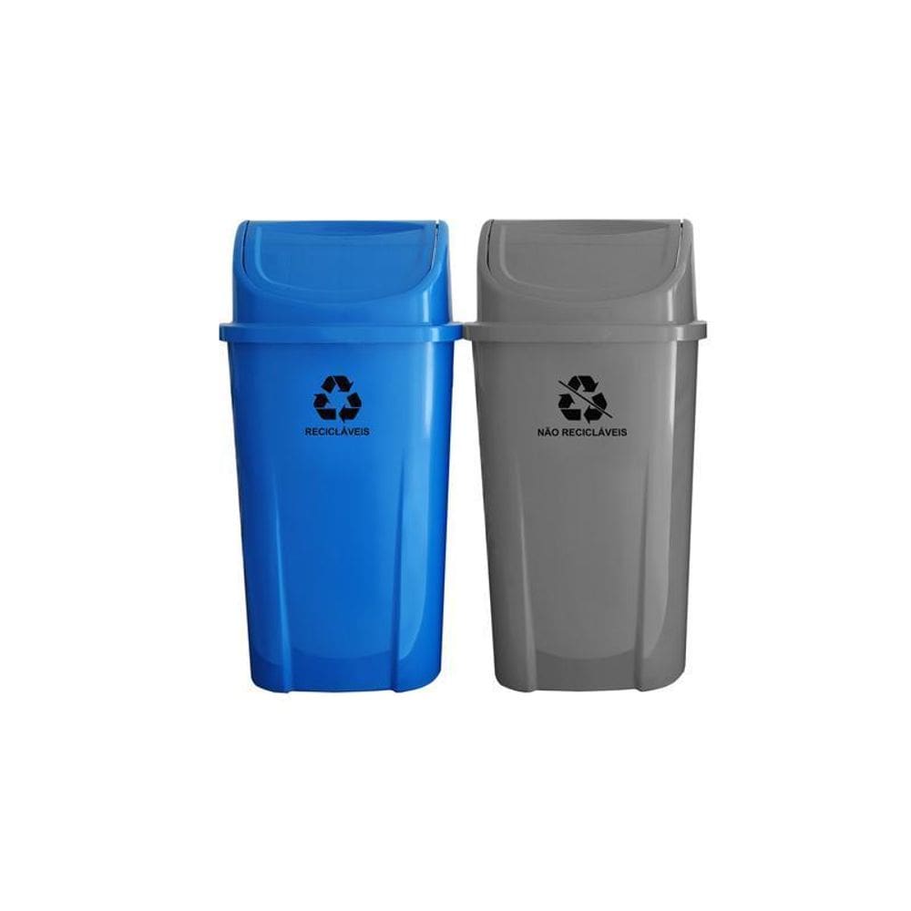 Lixeira 60,0L Coleta Seletiva Basculante C2