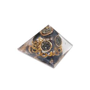 Orgonite Pirâmide 4Cm Superação Medos Trabalha Expectativa