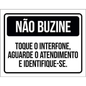Kit 5 Placa Buzine Toque Interfone Aguaratendimento36X46