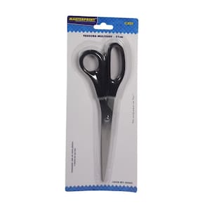 Tesoura Multiuso, Aço Inox Grande 21Cm Cabo Preto - Mp510