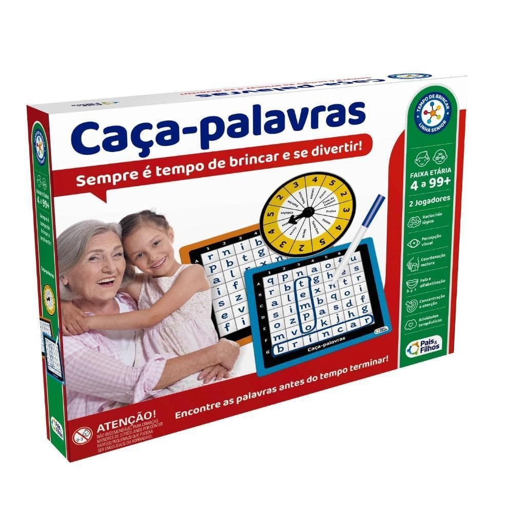 Jogo Caça Palavras - Pais E Filhos