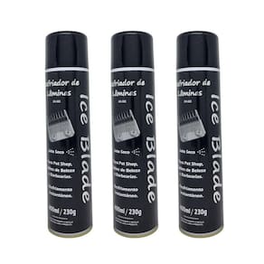 Resfriador Lâminas Máquina Barbear Tosa Ice Blade 400Ml 3Un.