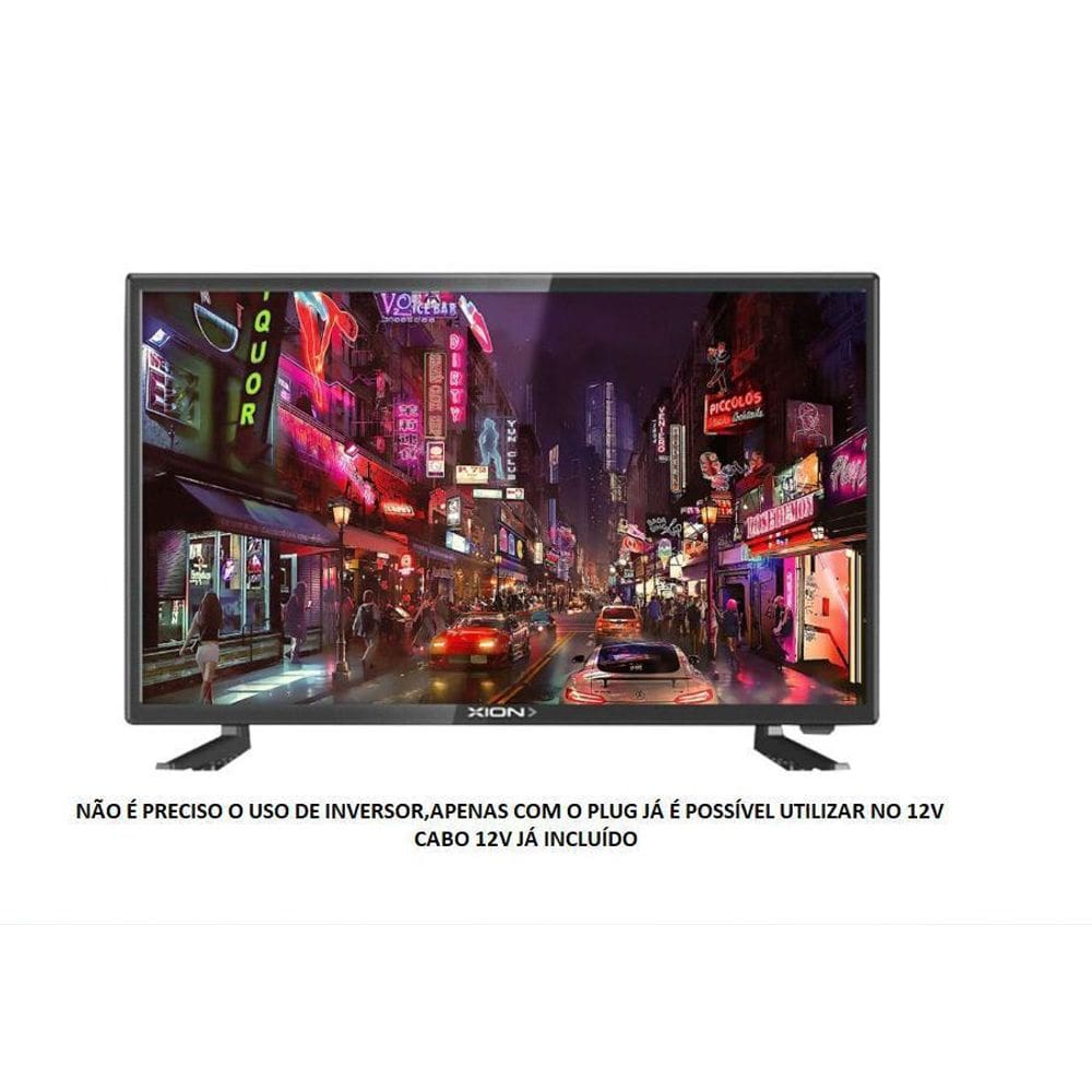 Tv 12 V Led Hd 19 100V/220V Plug Carro Caminhão Monitor