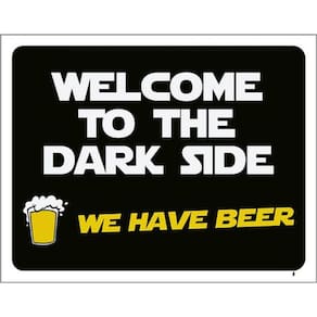 Kit 5 Placas Welcome Dark Side Have Beer 36X46
