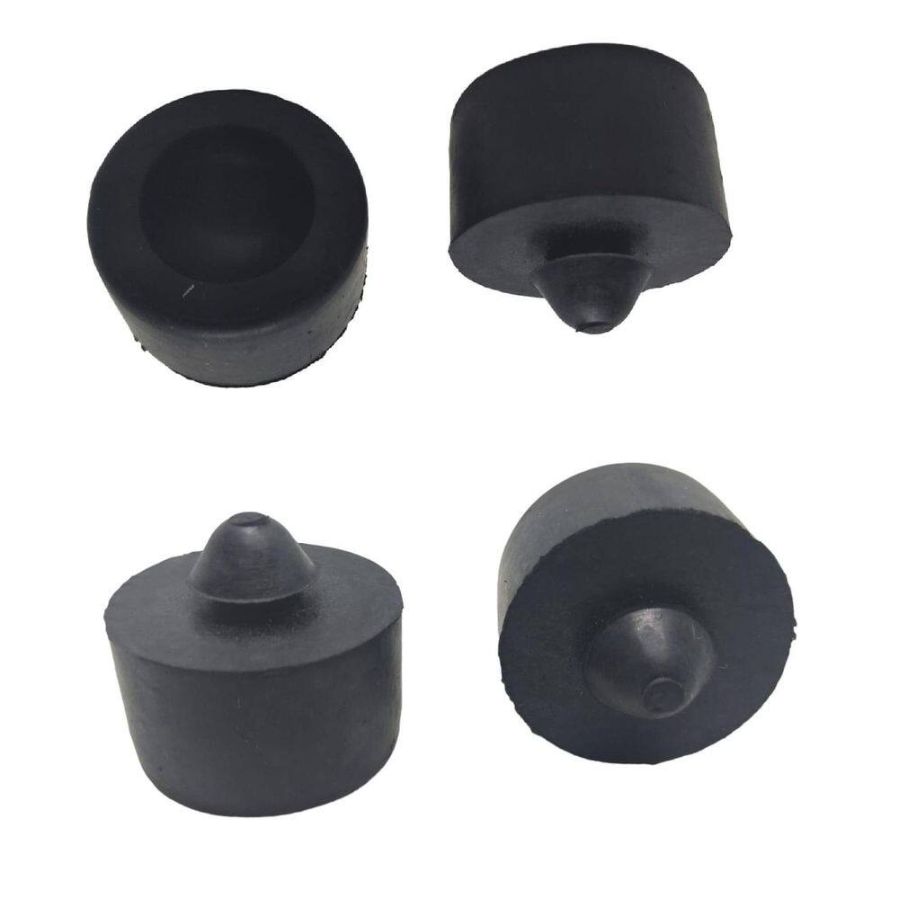 Kit 4 Coxim Borracha Fixação Assento Moto Cb 300 Redondo