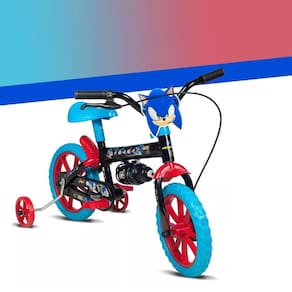 Bicicleta Infantil Aro 12 Sonic Preto E Azul Verden Bikes