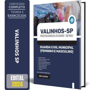 Apostila Prefeitura Valinhos Sp 2024 Guarda Civil Municipal