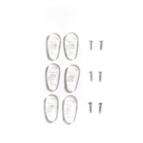 Plaqueta Em Silicone Para Óculos 5 Pares Acompanha Parafusos