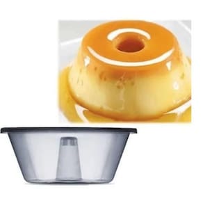 Forma Pote Pudim Grande Com Tampa Forneável 1100Ml C/50