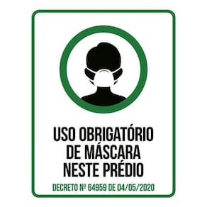 Kit 5 Placas Higiene Utilize Álcool Gel Utilize Máscara