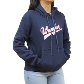 Moletom Feminino Com Capuz Azul Wrangler 36823