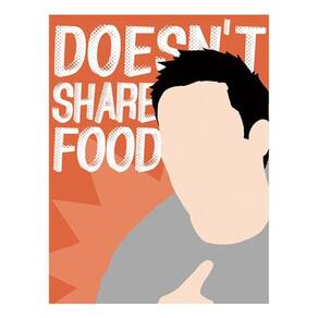 Kit 3 Placas Sinalização - Doesn`T Share Food