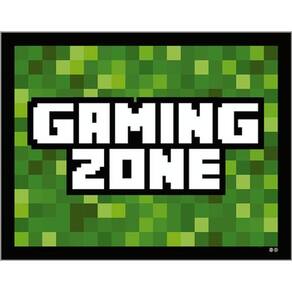 Kit 5 Placas Sinalização - Gaming Zone Quadrada