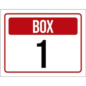 Kit 3 Placas Sinalização - Box 1 - Kit 3 Placas Vermelha