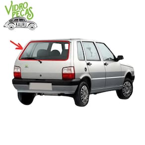 Borracha Vidro Traseiro Vigia Fiat Uno 1991 Em Diante