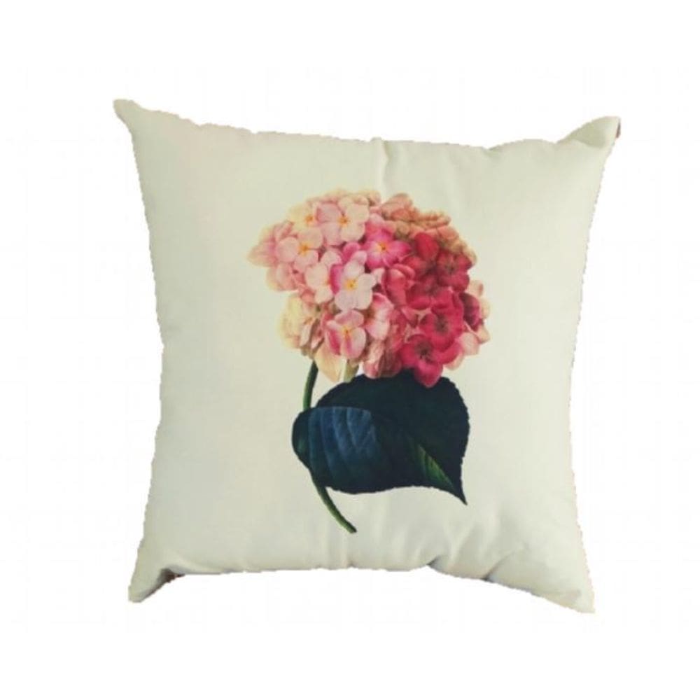 Capa De Almofada 45X45 Hortensia Rosa