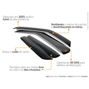 Calha De Chuva Ecoflex Vw Tiguan 2018 2019 2020