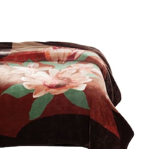 Cobertor Kyor Plus Bréscia 180 cm X 220 cm Marrom