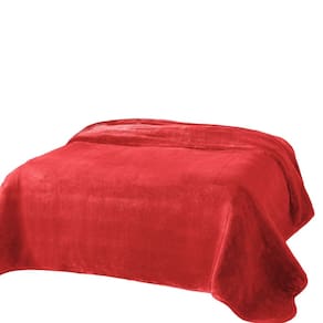 Cobertor Plus com Cinta Unicolor 180 cm X 220 cm Vinho