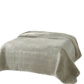 Cobertor Dyuri Plus com Cinta Unicolor 180 cm X 220 cm Cinza
