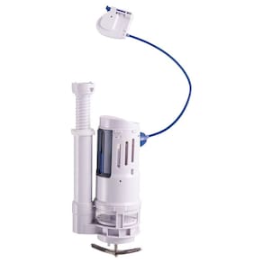 Saída de Água Universal Dupla para Bacia Monobloco Branco e Azul
