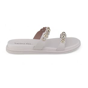 Chinelo Beira Rio 8488.118 Flat papete tiras pedras