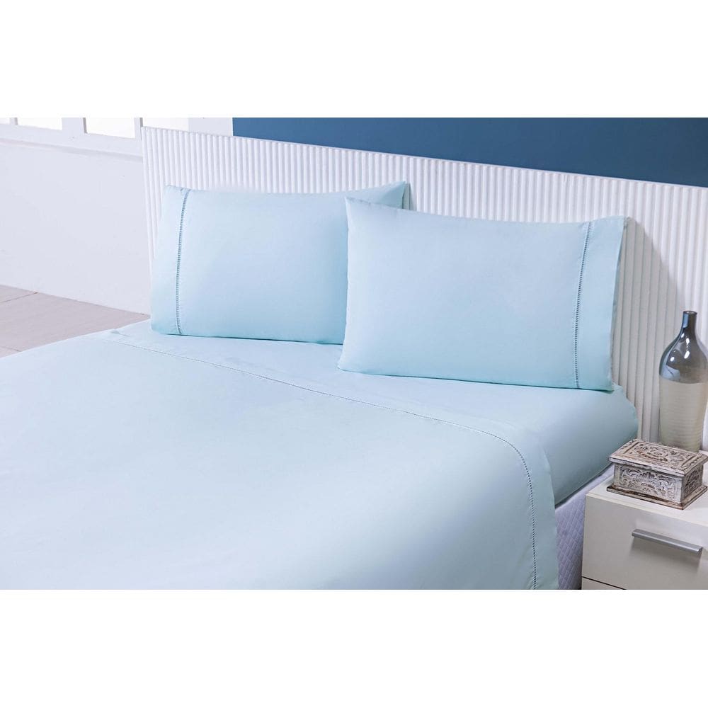 Lençol Solteiro 2 Peças C/Elástico Percal 100% Algodão 200