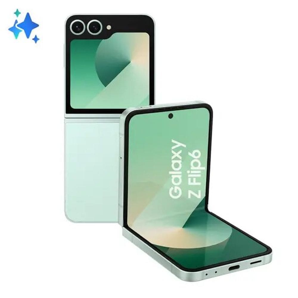 Smartphone Samsung Galaxy Z Flip6 512GB Verde 5G - Tela dobrável de 6.7” e 12GB de RAM