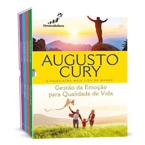 Box Augusto Cury - Gestao da Emocao para Qualidade de Vida com 4 Marcadores