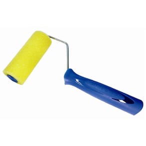 Rolo Para Pintura Tigre Polyester 90Mm Amarelo Com Cabo