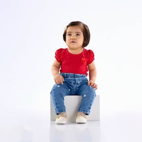 Body Bebê Menina - Vermelho - 50500-65