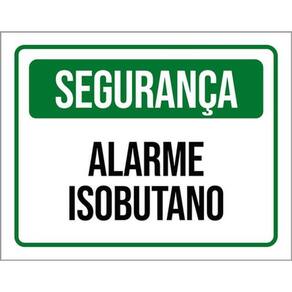 Kit 3 Placas De Sinalização - Segurança Alarme Isobutano