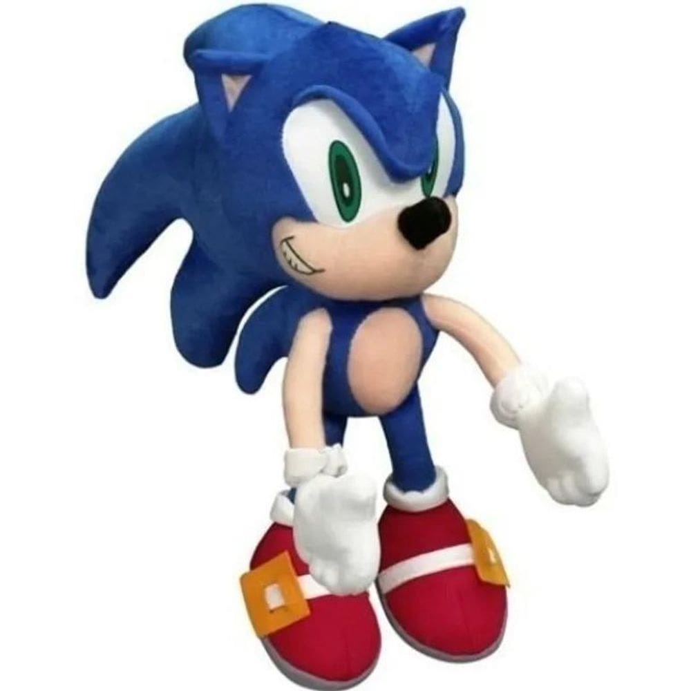 Boneco Sonic De Pelúcia 50Cm Gigante Antialergico Bichinho