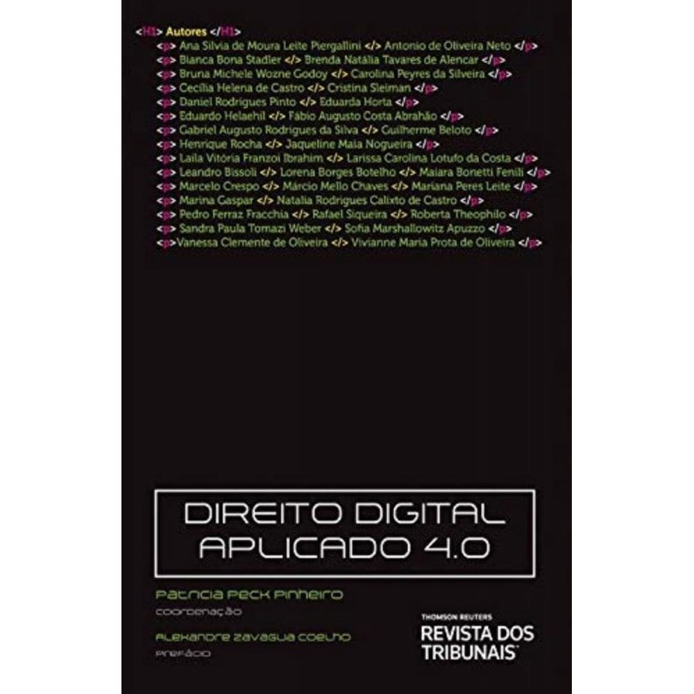 Direito Digital Aplicado 4 0 - Rt